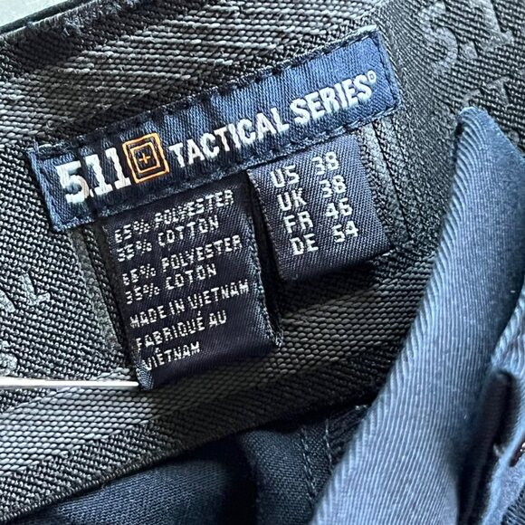 5.11 Tactical Series Cargo Utility Pants Size 38 Solid Navy Blue Polyester Blend - Picture 4 of 10
